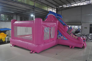 Castillo Inflable <span class=keywords><strong>de</strong></span> Color Rosa con Tobogán - Product Image 4