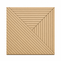 Matériau de décoration intérieure contemporain de qualité supérieure en polyester PET imprimé UV pour studios et salles de réunion, panneau mural imprimé UV