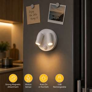 <b>LED</b> Magnetic <b>Night</b> <b>Light</b> USB Type-C Rechargeable Fridge Magnet <b>Night</b> Lamp for Indoor Low Power Lighting - Product Image 5
