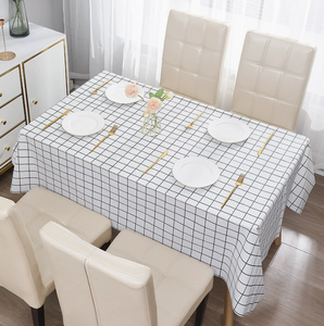 Nappe <span class=keywords><strong>en</strong></span> PEVA imperméable, résistante à l'huile et à la chaleur, facile à nettoyer, motif quadrillé nordique, 54x71 pouces - Product Image 1