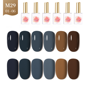 AILANUO Private Label Hema Free VEGAN Gel Polish <b>Set</b> 6colors with Unique Package Box Design <b>Nail</b> Supply Salon Uv Gel OEM Bottles - Product Image 1