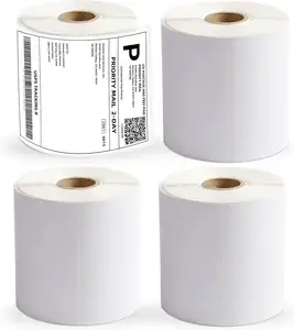 Günstiger Preis Thermo-Versand etikett Aufkleber Thermal Waybill Aufkleber 4x6 4 "x 6" Etiketten blatt Selbst klebendes Papier für den Versand von Paketen