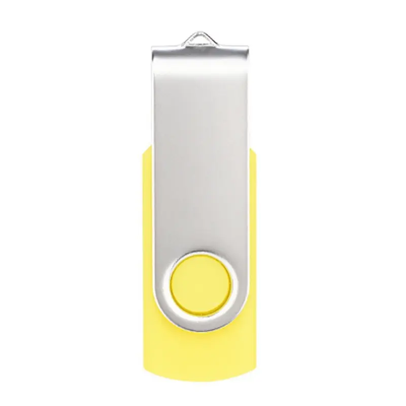 2024 atacado capacidade total usb 2.0 logotipo personalizado barato pen drive usb stick pendrive 128mb unidades flash amarelo