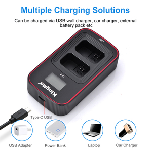 KingMa <span class=keywords><strong>NP</strong></span>-<span class=keywords><strong>FW50</strong></span>แบตเตอรี่แบบชาร์จไฟได้และชุดชาร์จ USB คู่จอ LCD ใหม่ BM058-<span class=keywords><strong>FW50</strong></span>สำหรับ <span class=keywords><strong>Sony</strong></span> <span class=keywords><strong>NP</strong></span> <span class=keywords><strong>FW50</strong></span> - Product Image 3