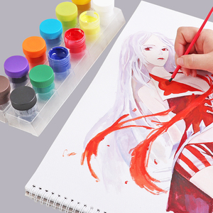 Set di <span class=keywords><strong>12</strong></span> Colori Tempera Non Tossici per Bambini Foska, Colori Acrilici per Studenti e Artisti - Product Image 5