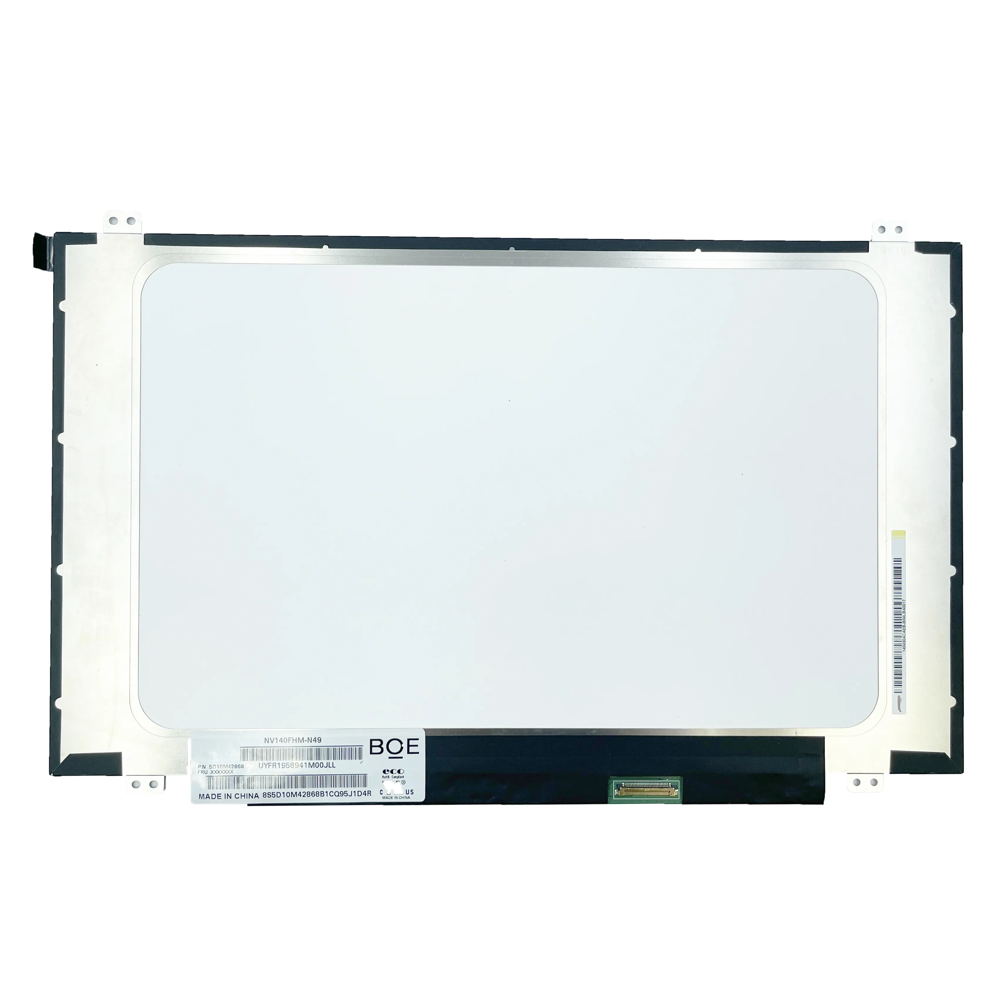 Neuer Laptop-Bildschirm 14 Zoll NV140FHM-N49 1920*1080 eDP 30 Pins Laptop LCD-Bildschirm
