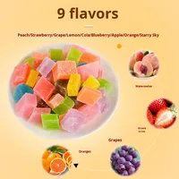 Bonbons ambrés TikTok, célébrité d'Internet, cristal à mâcher commandé par la voix, diamant de haute valeur, cola fruité multicolore, réfrigéré