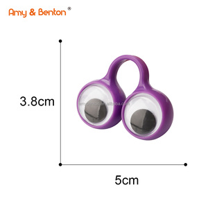Marionetas de dedo de ojo, regalos promocionales, anillo de globo ocular ondulado, Ojo de monstruo, anillo de globo ocular Googly para niños, juguete de fiesta - Product Image 6