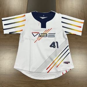 Футболка Для Софтбола с двумя пуговицами - Product Image 3