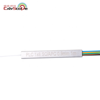 CATVSCOPE 1x8 광섬유 PLC 분배기 하이 퀄리티 강관 SC/A P C 인터페이스 광섬유 장비