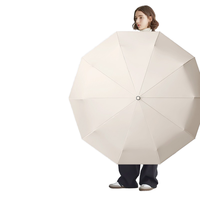 Vente directe en usine Logo personnalisé Design moderne Compact pliant coupe-vent Parapluie pour adultes Vente en gros de publicité promotionnelle