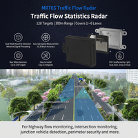 Sensor Radar Aliran Lalu Lintas 80GHz MR76S Modul Radar Gelombang Milimeter 128 Target Deteksi 300m untuk Pemantauan Multi Jalur