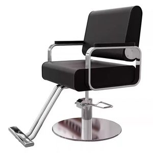 Leather Ergonomic Hair Salon Barber Chairs with 360 Degree Rotation and Adjustable <b>Footrest</b>-High-End PU Leather Salon Furniture - Product Image 6
