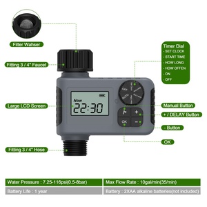 Water <b>Timer</b> System Outdoor Rainproof Analogue Garden Lawn Sprinkler Equipment Plastic Garden Hose Faucet Watering - Product Image 4