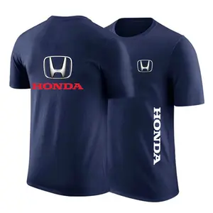 2022夏季新款3D汽车标志男士纽扣衬衫短袖男士休闲街头风格运动衬衫男士短袖衬衫