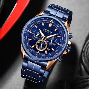 CURREN 8399 Luxury Wrist <b>Watches</b> for Men Stainless Steel Quartz Wristwatches with Chronograph Casual Sport Clock Erkek Kol Saati - Product Image 2