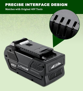 סוללת כלי עבודה חלופית למכסחת דשא 40V 3AH, סוללת ליתיום-יון 40V 3.0AH למכסחת דשא אלחוטית - Product Image 1