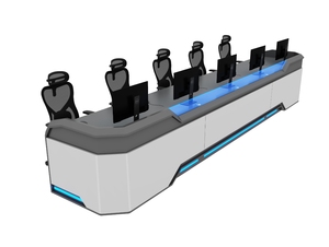 Vendita calda Design moderno in metallo sala di controllo scrivania Console LED centro comando Console di monitoraggio altri mobili commerciali - Product Image 3
