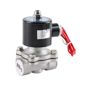 UNi-D UWS-15 2S Series SS304 2/2 Way ZG1/2" Port Normally Closed Lead Wire Diaphragm Water Electric Solenoid Valve