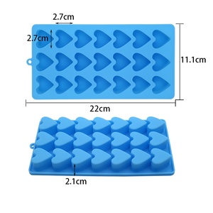 Vassoi per cubetti di ghiaccio in Silicone a forma di cuore 21 fori stampo per ghiaccio - Product Image 5
