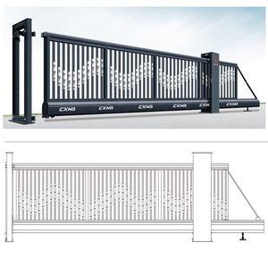 Thiết kế hiện đại tự động cantilever cửa trượt cho ngoài trời đường lái xe & ranh giới tường cho căn hộ lối vào chính - Product Image 5