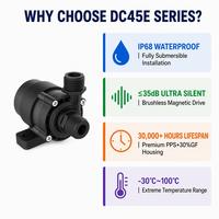 Bomba Sumergible sin Escobillas ZKSJ 12V 18V 24V DC, 1350L/H, 9M de Altura, para Mini Fuentes y Acuarios, ODM OEM, Micro Bomba