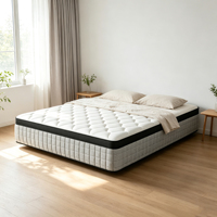 Matelas hybride en mousse à mémoire de forme de 12 pouces, respirant, compressé sous vide, livré en boîte, vente en gros, OEM disponible