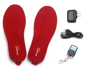 带无线遥控器的可充电电池加热鞋垫，加热电池加热鞋垫