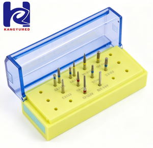 ชุดดอกสว่านเพชร <span class=keywords><strong>GLIN</strong></span> Dental FG สำหรับเครื่องกรอฟันความเร็วสูงแบบใช้มือ สำหรับเตรียมอินเลย์ พร้อมที่เก็บดอกสว่านแบบฆ่าเชื้อได้ - Product Image 2
