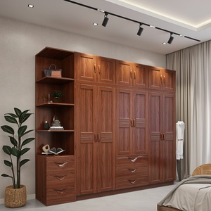 Modern Foldable Solid <b>Wood</b> <b>Wardrobe</b> with Hanging Closet Eco-Friendly Large Capacity Home Furniture for Bedroom and Workshop Use - Product Image 1