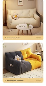 أريكة حديثة قابلة للطي بمقعدين موفرة للمساحة للشقق الصغيرة وغرف النوم والإيجارات - Product Image 3