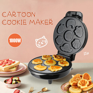 Cartoon Cake <b>Maker</b> 8 Pieces Double-Sided Heating Electric Griddle For Kids Baking Cookies And <b>Bread</b> - Product Image 4