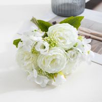Bouquet de Mariage, Bouquet de Mariée, Bouquet de Demoiselle d'Honneur, Fleur Artificielle en Soie, Accessoire de Mariage Élégant