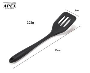 Espátula ranurada de silicona, espátula de silicona resistente al calor, juego de espátula de pescado ranurado - Product Image 4