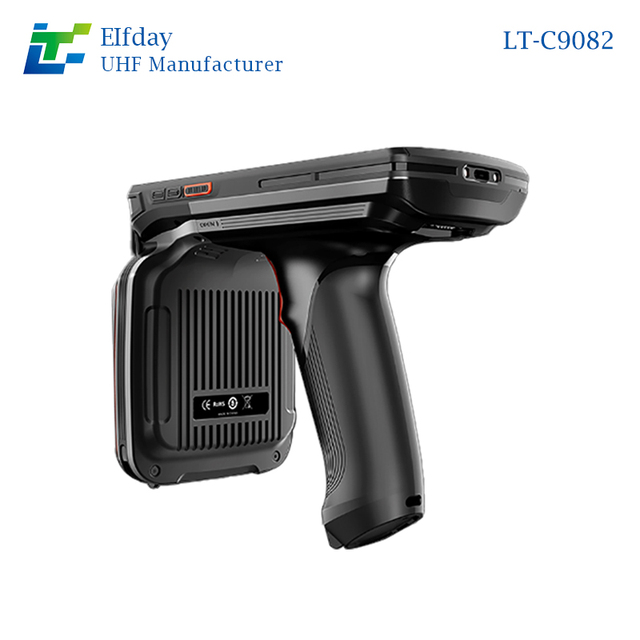 ELFDAY LT-C9082 IP67 Rugged Android Handheld Computer with Integrated UHF RFID Reader (860-960MHz) and Pistol Grip