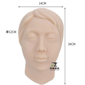 Modelo de Cabeza de Silicona para Práctica de Inyección Facial y Sutura Corporal Humana, con Rostro Realista - Product Image 4