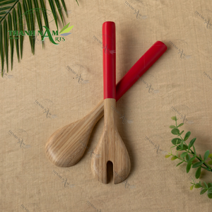 Ensemble de cuillères et fourchettes en bambou écologiques et durables, logo personnalisé, vaisselle biodégradable pour la maison/le restaurant, capacité de 10 ml - Product Image 3