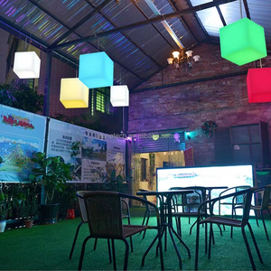 Modern LED Square Cube <strong>Table</strong> Lamp Battery Powered Remote Control RGB Color Changing Dimmable Glow <strong>Lights</strong> - Product Image 4