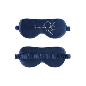 Grosir 2025 tanda zodiak bordir biru dongker 100% sutra Natural Satin relaksasi mata lucu - Product Image 4