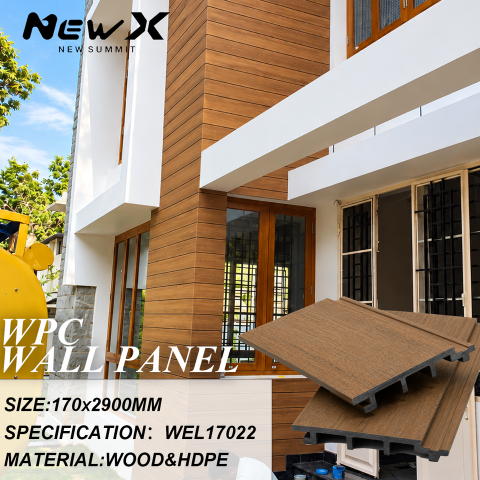Contemporary WPC Timber Look Exterior Facade Boards Horizontal Wood ...