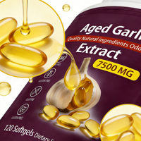 Capsules molles d'extrait d'ail OEM, formule personnalisée, riches en antioxydants