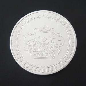 판매용 맞춤형 메탈 동물 실버 코인, 퓨어 컬러 코인 - Product Image 2