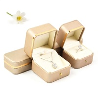 Magnifique coffret à bijoux de marque, emballage pour bijoux, bracelet, bracelet de couple, bague diamant rouge, boîte à longue chaîne pour bracelet