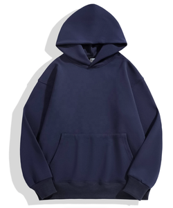 Sweats à capuche personnalisés pour hommes, tissu 500 g/m², coton, sweat à capuche décontracté surdimensionné avec logo en relief 3D et impression numérique pour unisexe - Product Image 5