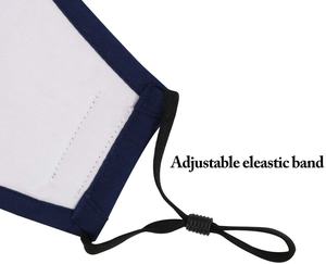 UNIQUE GYM WEAR Bandana en coton de haute qualité, sur mesure, à 3 couches, avec sangles réglables, lavable, réutilisable, écologique, anti-poussière - Product Image 6