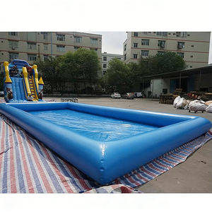 Grande <span class=keywords><strong>piscine</strong></span> gonflable avec toboggan et fosse à balles, parc aquatique en <span class=keywords><strong>PVC</strong></span> personnalisé pour les fêtes d'enfants, location pour événements - Product Image 1