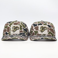 Gorra de Béisbol de 5 Paneles con Camuflaje, Personalizada, Cómoda, Impermeable, Transpirable, con Logotipo de PVC y Correa de Cuerda, para Deportes Diarios
