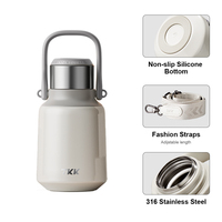 Bouteille d'eau de style japonais à prix réduit, thermos portable avec bec verseur et couvercle distributeur pour le voyage