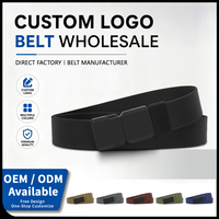 Ceinture élastique réglable en alliage de 3,5 cm avec boucle à dégagement rapide pour usage décontracté, tactique, extérieur