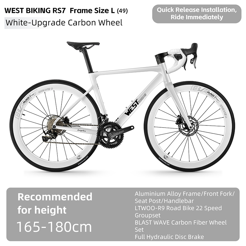 Roue en carbone blanc-L
